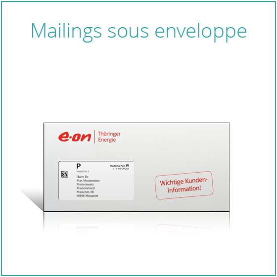 Mailings sous enveloppe